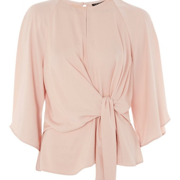 Topshop Tops - Topshop Slouchy Knot Front Blouse